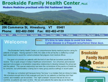 Tablet Screenshot of brooksidehealth.com